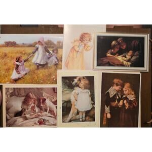 Vintage Greeting Cards Lot of 6 W Envelopes Camden Graphics Portfolio 80s (gg24)